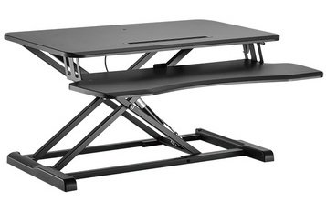 Station de travail assis-debout pour 1 écran, noir