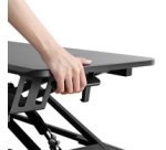 Station de travail assis-debout pour 1 écran, noir