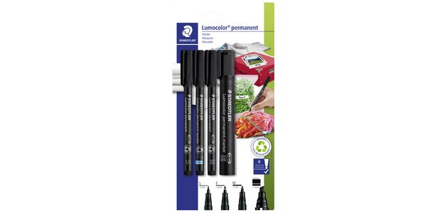 Set de marqueurs permanents Lumocolor,sous blister