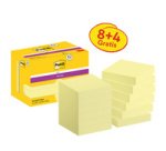 Pack de 24 blocs notes jaunes Super Sticky 76 x 76 mm - bloc de 90 feuilles dont 4 offerts.