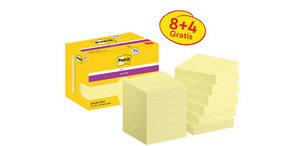 Bloc-note super sticky notes, 76 x 76 mm, 20+4