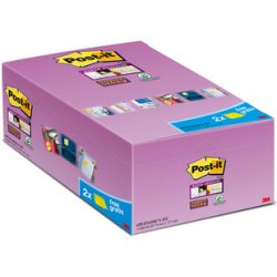 Bloc-note Super Sticky Notes, 127 x 76mm, 20+4,jaune