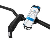 Support smartphone pour vélo en silicone, noir