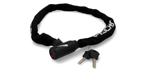 Neoprene anti-theft chain for bicycle, with lock