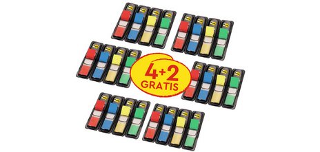 Marque-page Index mini, 11,9 x 43,2 mm, 5+3 gratuits