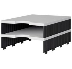 Unité d'extension doc uno, 2 compartiments,blanc/