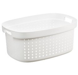 Corbeille à linge SEOUL, 41,9 litres, blanc