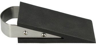 Cale-porte, en caoutchouc, avec poignée en inox