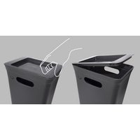 Casier pour poubelle AVEDORE, noir
