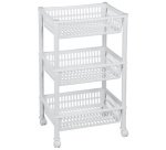 Chariot de rangement, à 3 corbeilles
