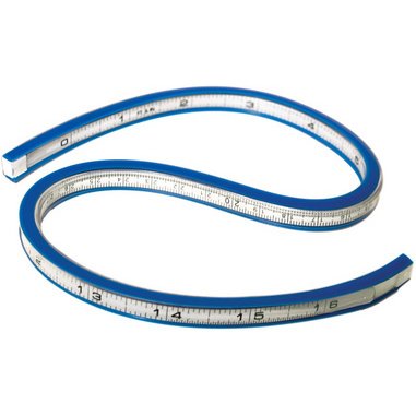 Gabarit de courbe flexible, longueur : 400 mm (16')