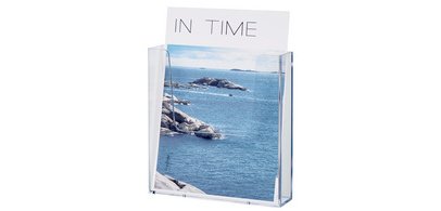 Wall-Mounted Brochure Holder 'the help wall', A5, transparent
