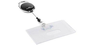 Porte-badge avec enrouleur STYLE pour 1 badge