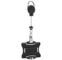 Durable badge avec enrouleur Extra Strong, noir