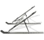 Support pour ordinateur portable, pliable, argent