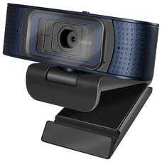 Webcam USB HD Pro, 2 microfoons, 80 graden, zwart