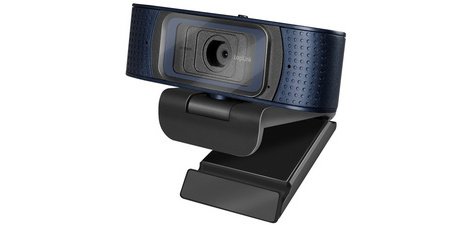 Webcam USB HD Pro, à 2 micros, 80 degrés, noir