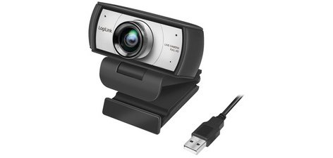 Caméra de conférence HD USB, 2 micros, 120 degrés