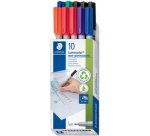 Marqueur non-permanent 316F Lumocolor, étui de 10