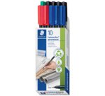 Marqueur permanent 318F Lumocolor, étui de 10