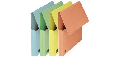 Documentenmap met vouw, A4, geassorteerde pastelkleuren