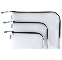 Pochette à fermeture à zip 'Mesh Bags', rouge