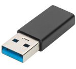 Adaptateur USB Type-C, USB A - USB-C, noir