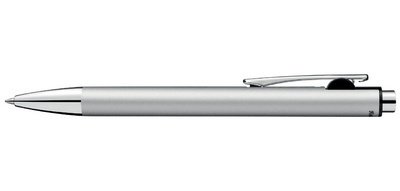 Stylo à bille rétractable Snap Metallic, argent