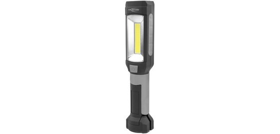 Lampe d'atelier à LED WL230B, gris/noir