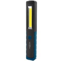 Lampe d'atelier à LED WL210B, noir/bleu