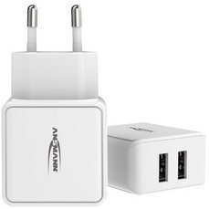 Chargeur USB Home Charger HC212, 2x port USB, blanc