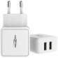 Chargeur USB Home Charger HC212, 2x port USB