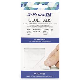 Kleefpads X-Press It, afneembaar, 10 x 10 mm, permanente kleefstof