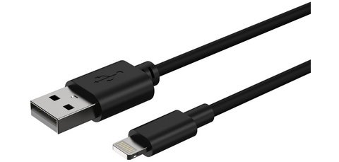 Câble de données & de chargement, 1,0 m, USB - Apple