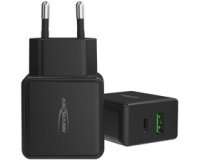 Chargeur USB Home Charger HC218PD, 2x port USB, noir