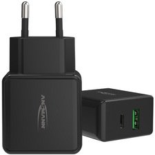 Chargeur USB Home Charger HC218PD, 2x port USB, noir