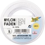 Nylon garen op spoel, 0,16 mm x 100 m, transparant