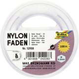 Fil nylon en bobine, 0,3 mm x 100 m, transparent