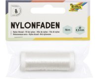 Fil nylon en bobine, 0,3 mm x 70 m, transparent