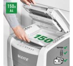 Papiervernietiger Leitz IQ Auto+ Office 150 P4 snippers 4x28mm