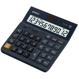 Calculatrice de bureau DF-12ET, 12 chiffres, noir