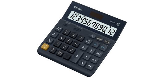 Calculatrice de bureau DF-12ET, 12 chiffres, noir