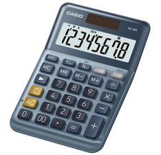 Calculatrice de bureau MS-80E, 8 chiffres, argent