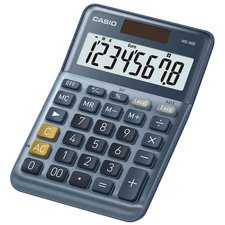 Calculatrice de bureau MS-80E, 8 chiffres, argent