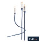 Cordon audio, 2x fiche RCA - jack 3,5 mm mâle