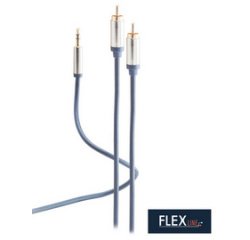 Cordon audio, 2x fiche RCA - jack 3,5 mm mâle