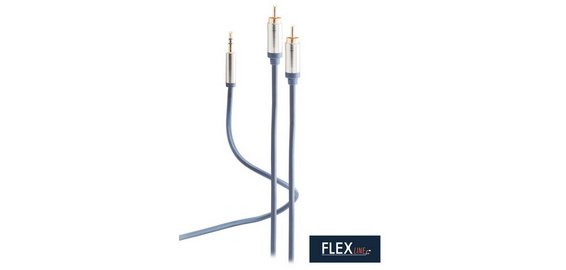 Cordon audio, 2x fiche RCA - jack 3,5 mm mâle