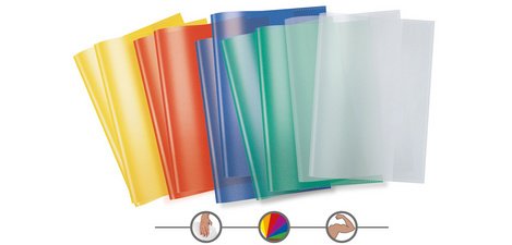 Transparente Heftschoner, A4, aus PP, Set von 10
