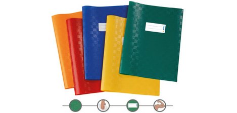 Bast Heftumschlag, Format A4, aus PP, Set mit 10