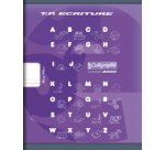 Cahier Travaux Pratiques Écriture piqué 8000 CARTE 17x22 cm 32 pages double ligne 4 mm + interligne verticale/uni 90 g - Vert anis